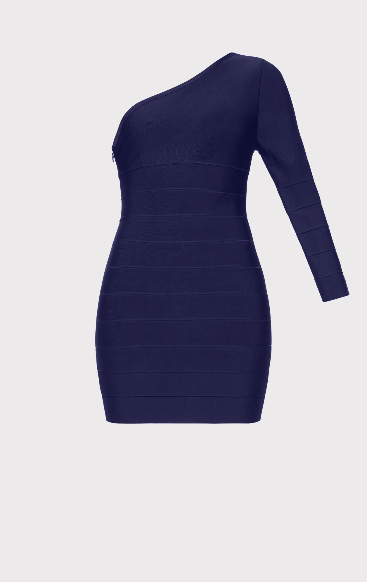 ASYMMETRICAL L/S MINI DRESS - Image 2