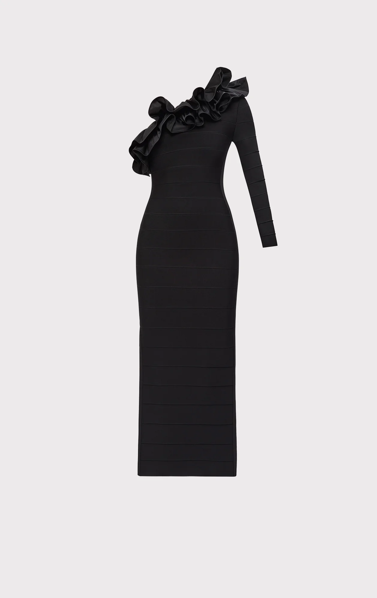 ASYMMETRICAL RUFFLE GOWN - Image 2