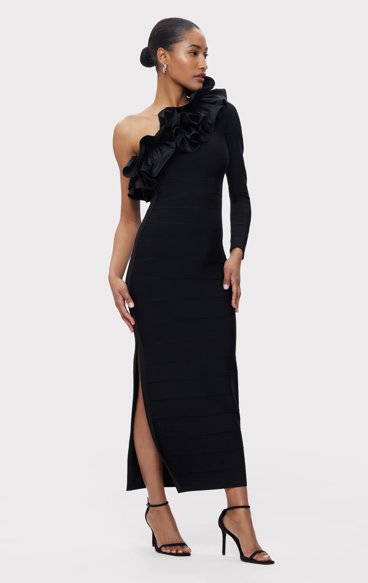ASYMMETRICAL RUFFLE GOWN - Image 3