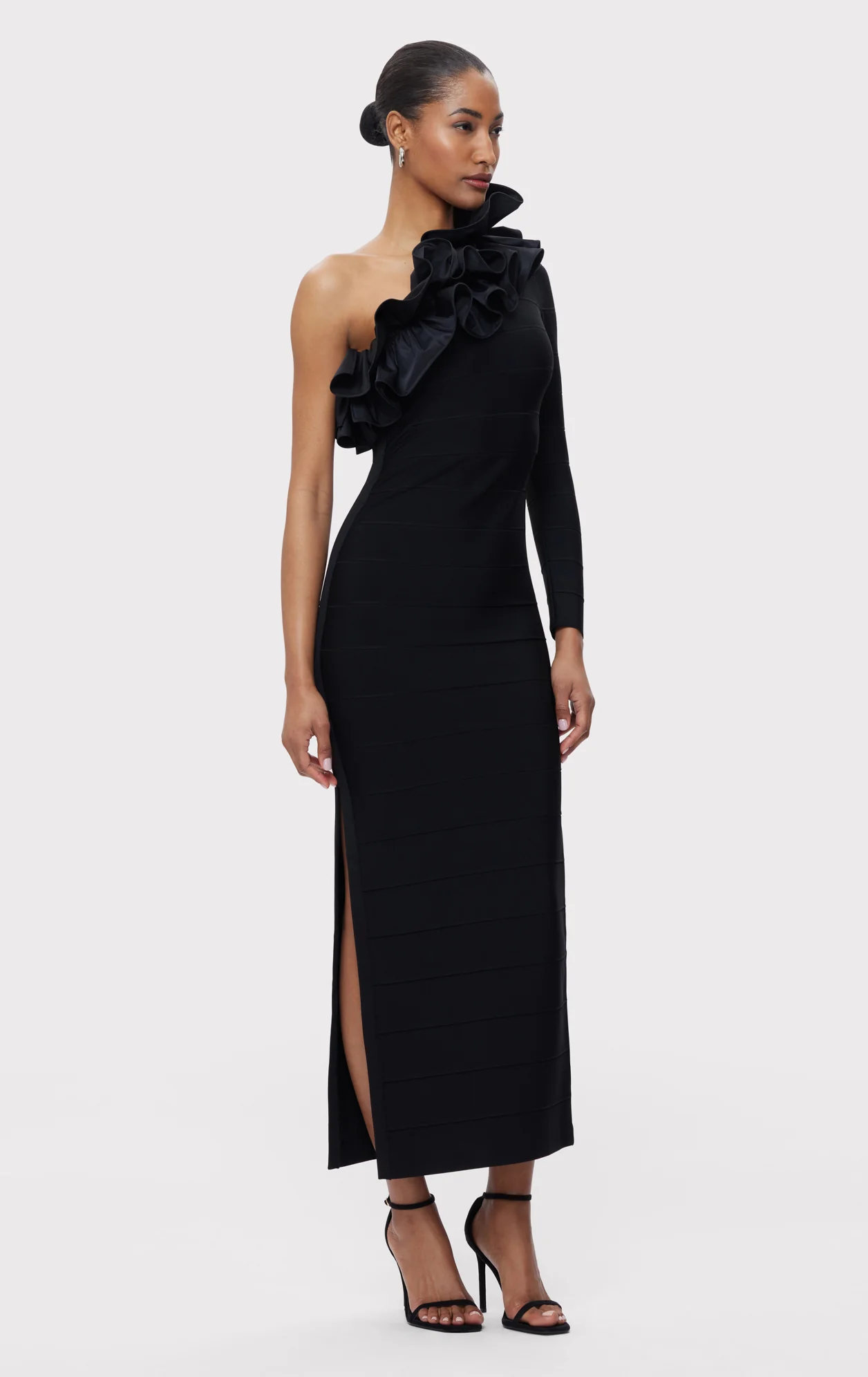 ASYMMETRICAL RUFFLE GOWN - Image 4