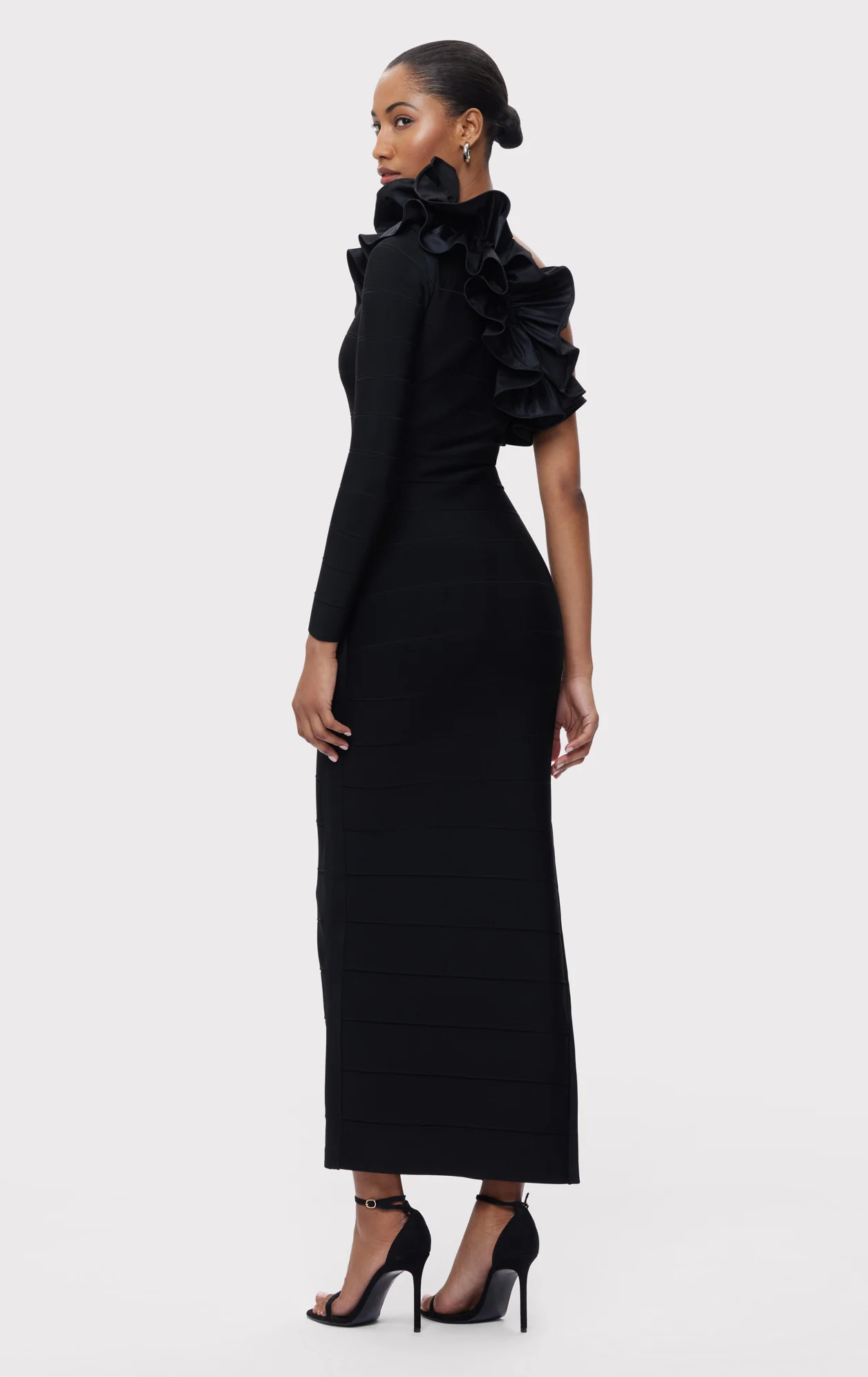ASYMMETRICAL RUFFLE GOWN - Image 6