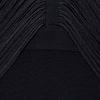 DRAPED HALTER FRINGE MIDI DRESS - Image 7