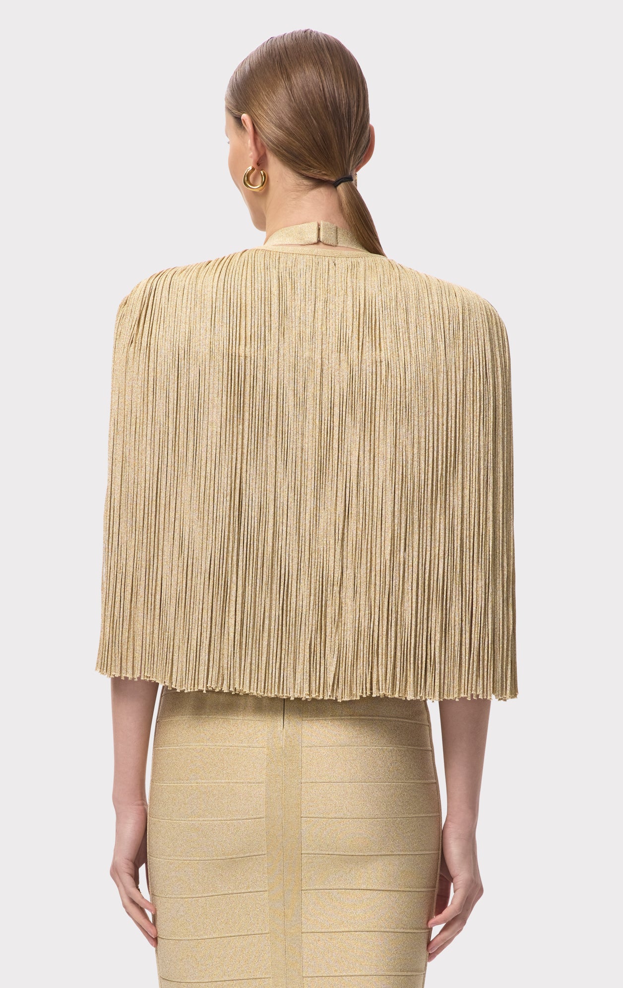 ICON METALLIC FRINGE CAPE - Image 5