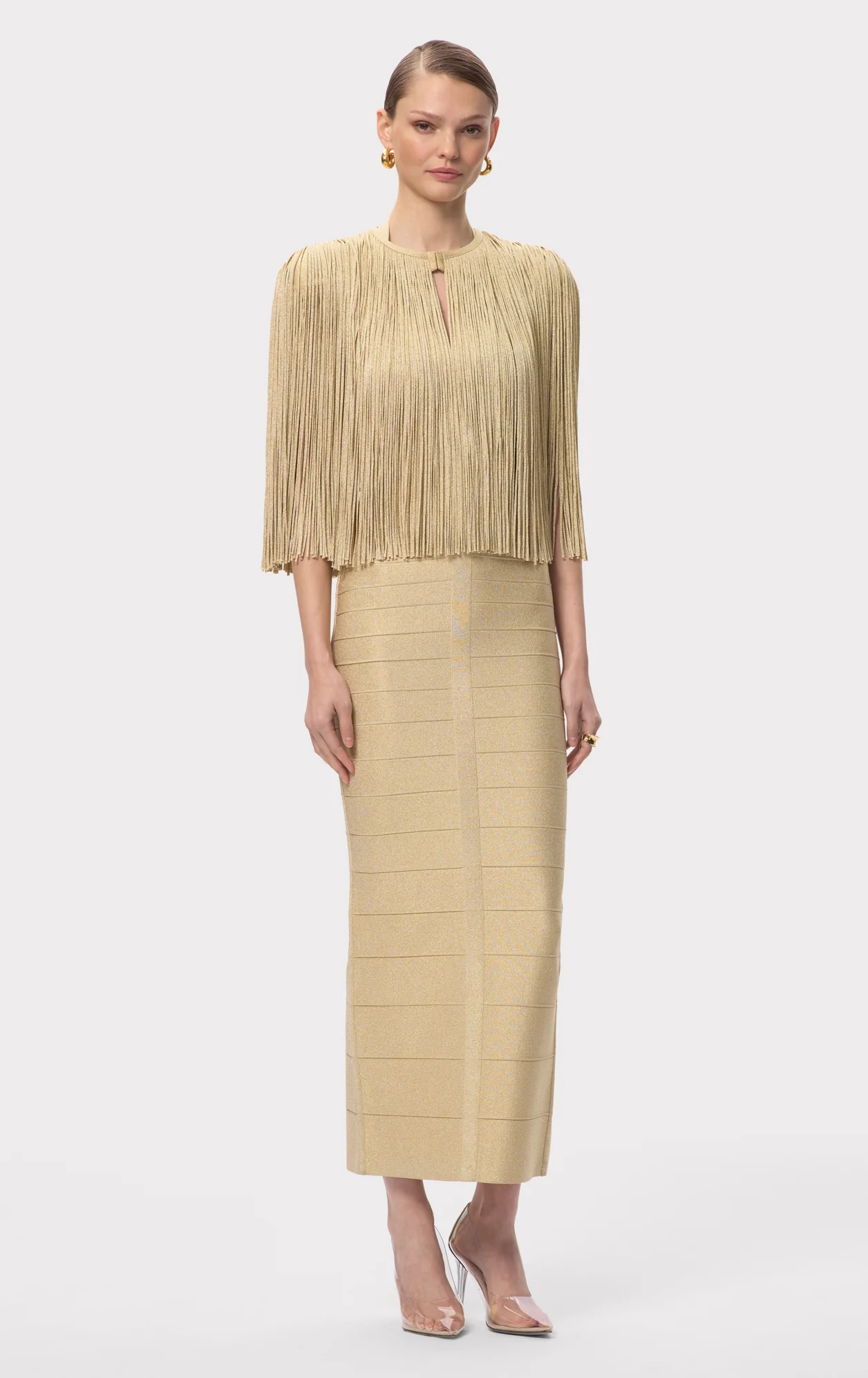 ICON METALLIC FRINGE CAPE - Image 7