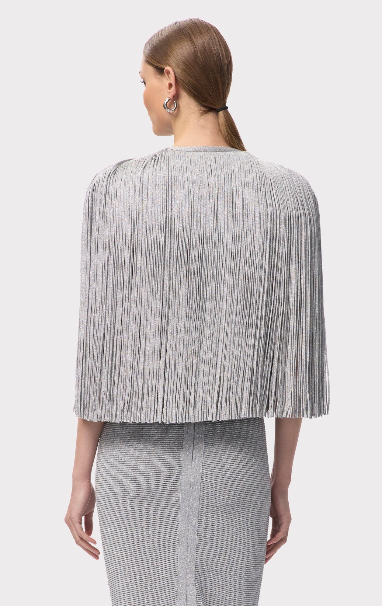 ICON METALLIC FRINGE CAPE - Image 6