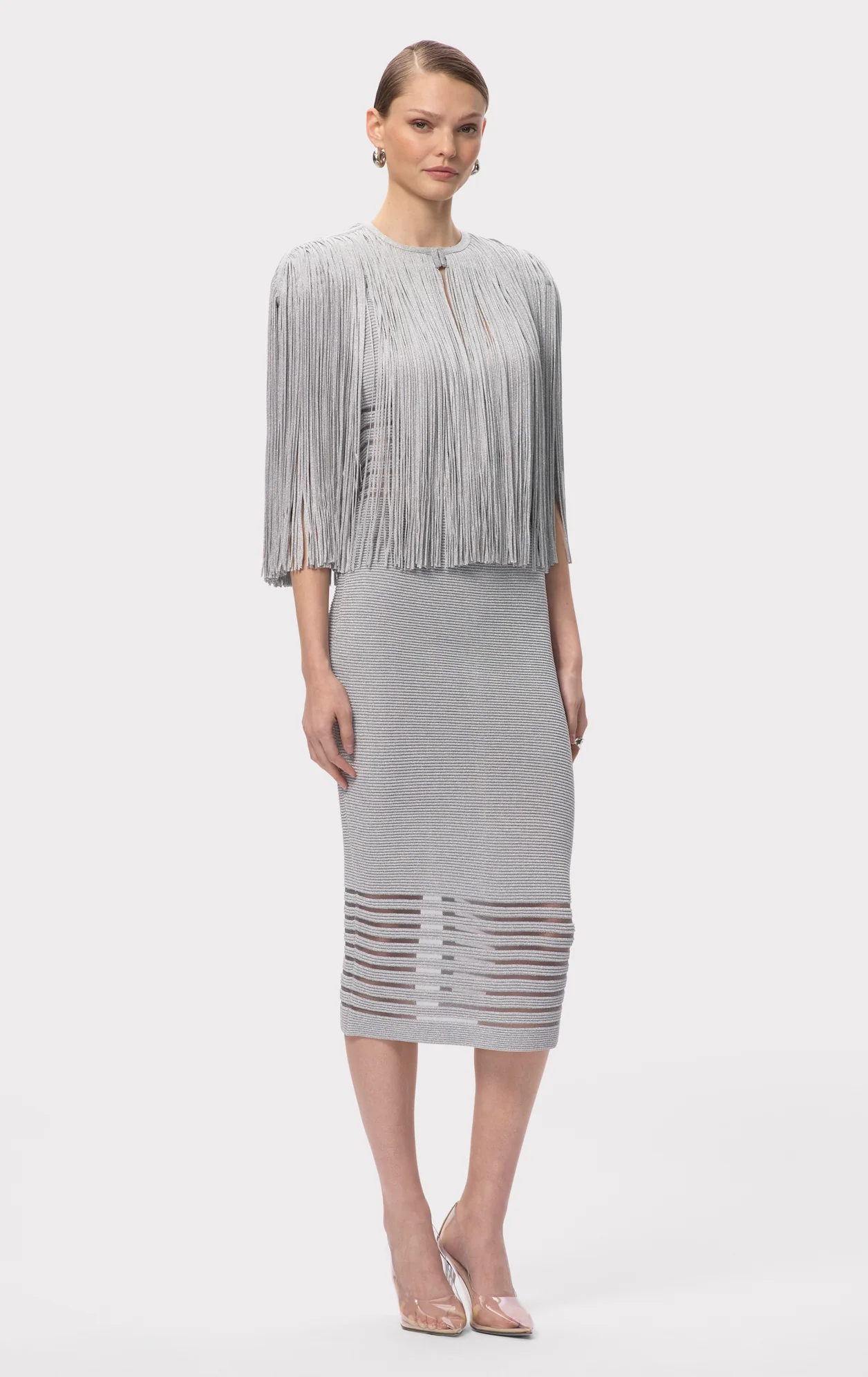 ICON METALLIC FRINGE CAPE - Image 7
