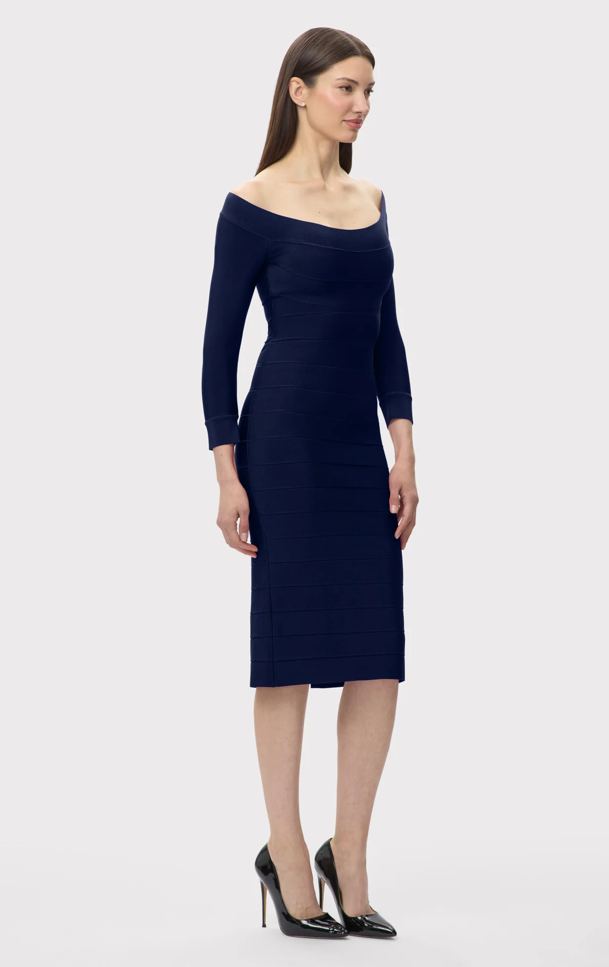 ICON SCOOP NECK MIDI DRESS - Image 4