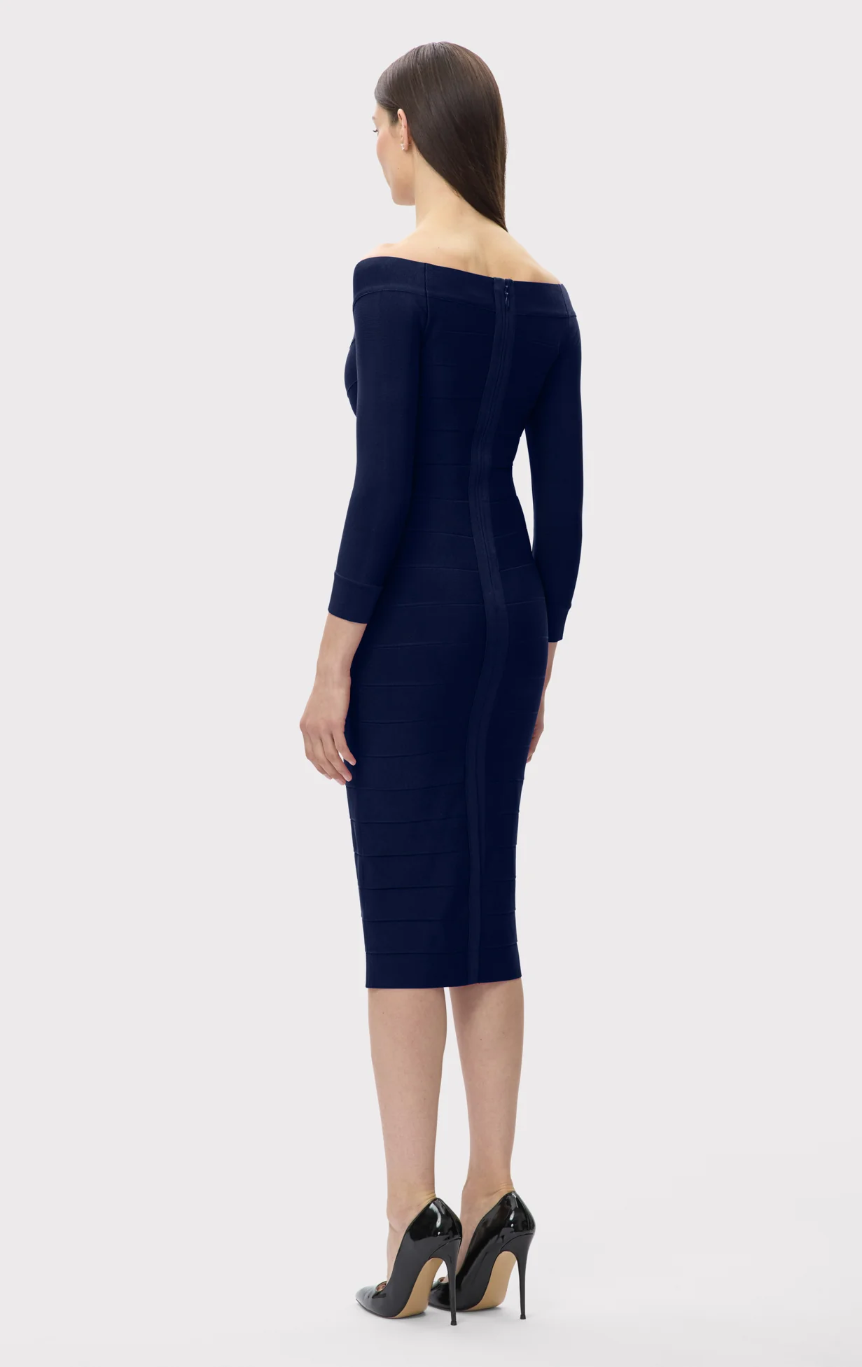 ICON SCOOP NECK MIDI DRESS - Image 6