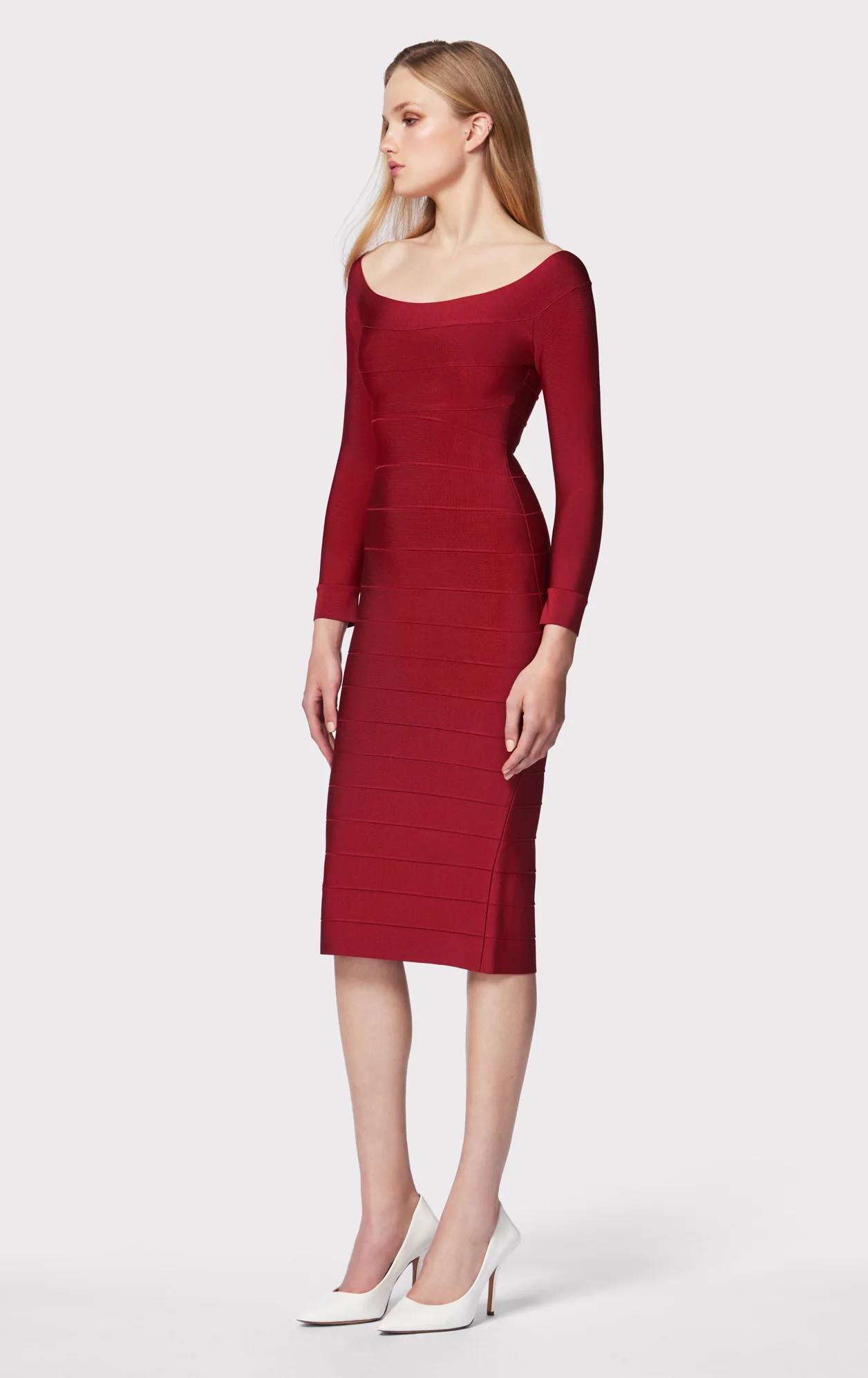 ICON SCOOP NECK MIDI DRESS - Image 4