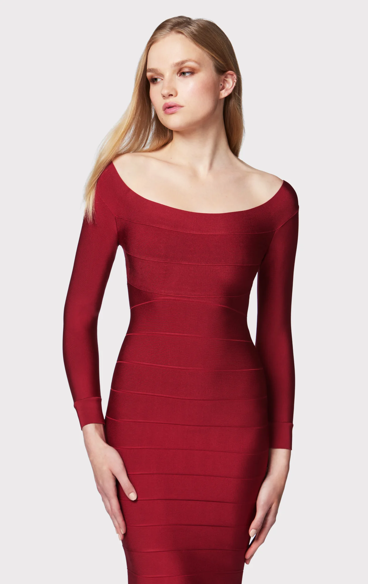 ICON SCOOP NECK MIDI DRESS - Image 6