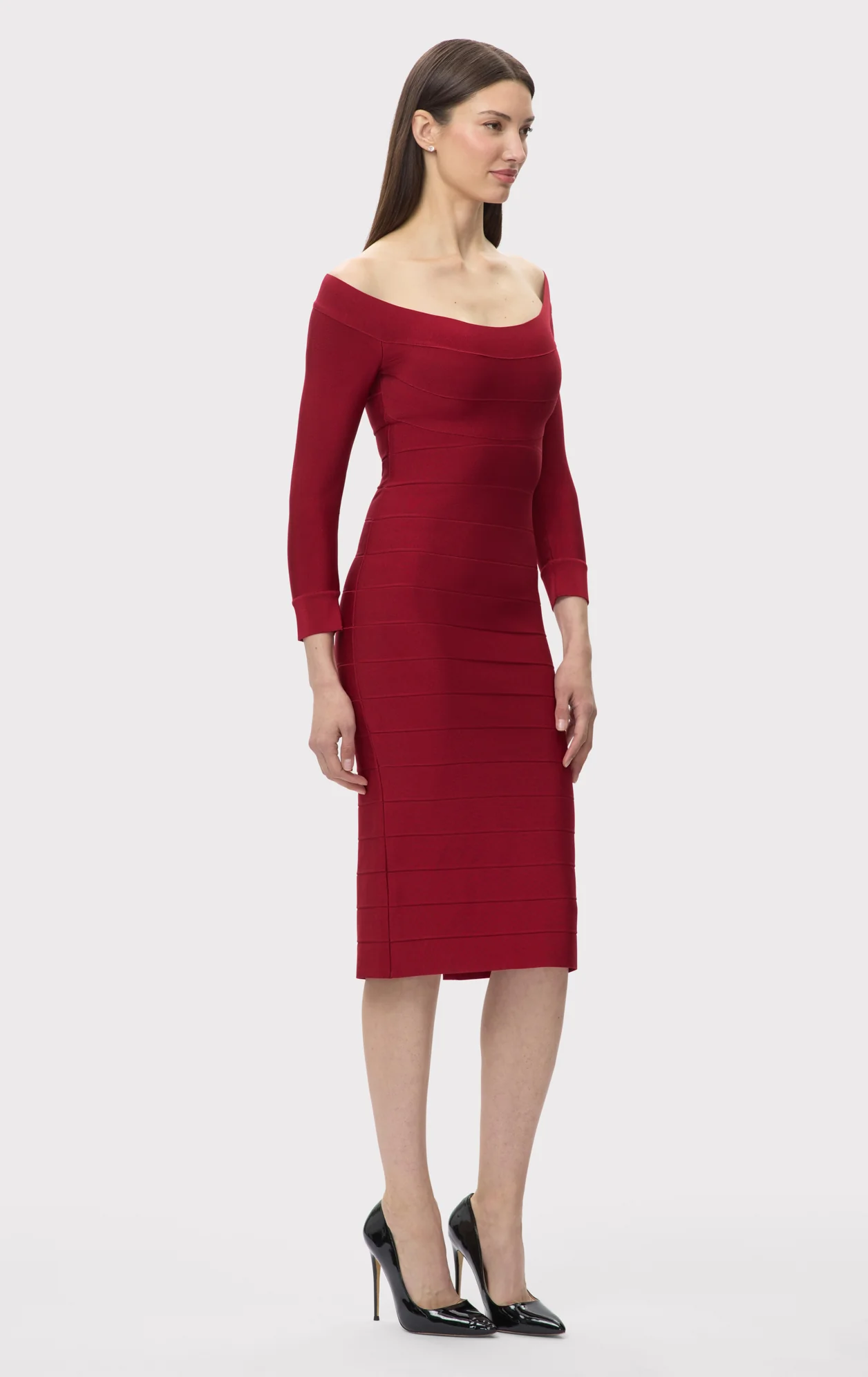 ICON SCOOP NECK MIDI DRESS - Image 4