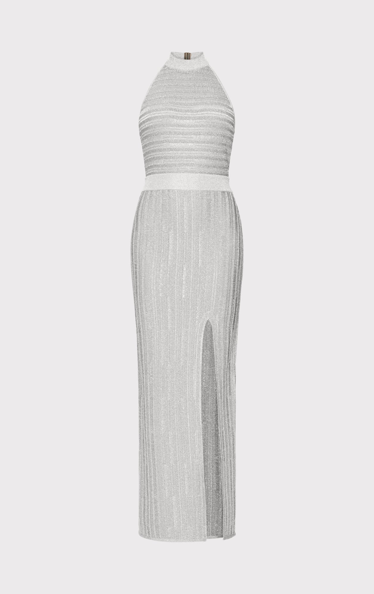 LUREX EYELASH MOCK NECK GOWN - Image 2