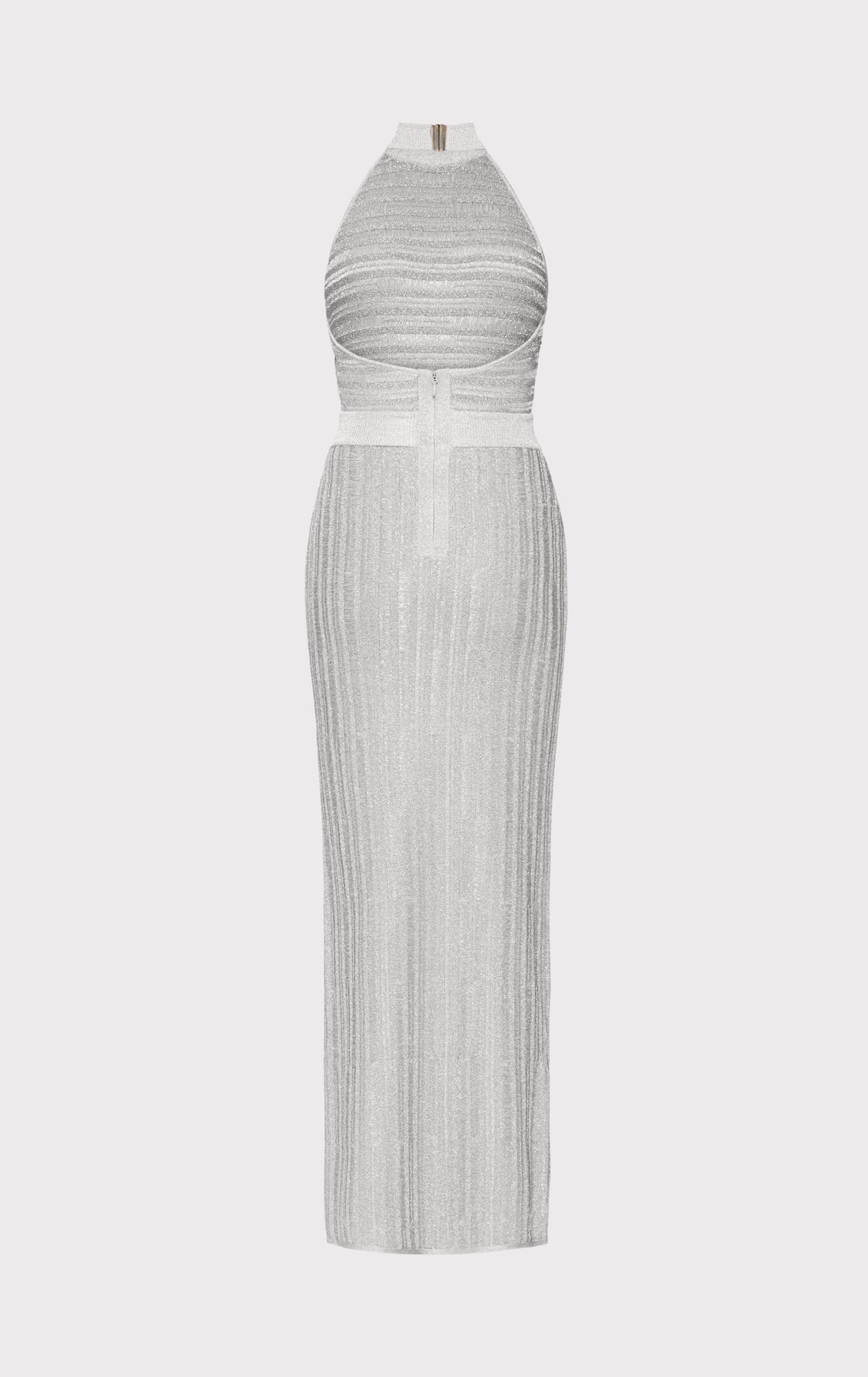 LUREX EYELASH MOCK NECK GOWN - Image 3