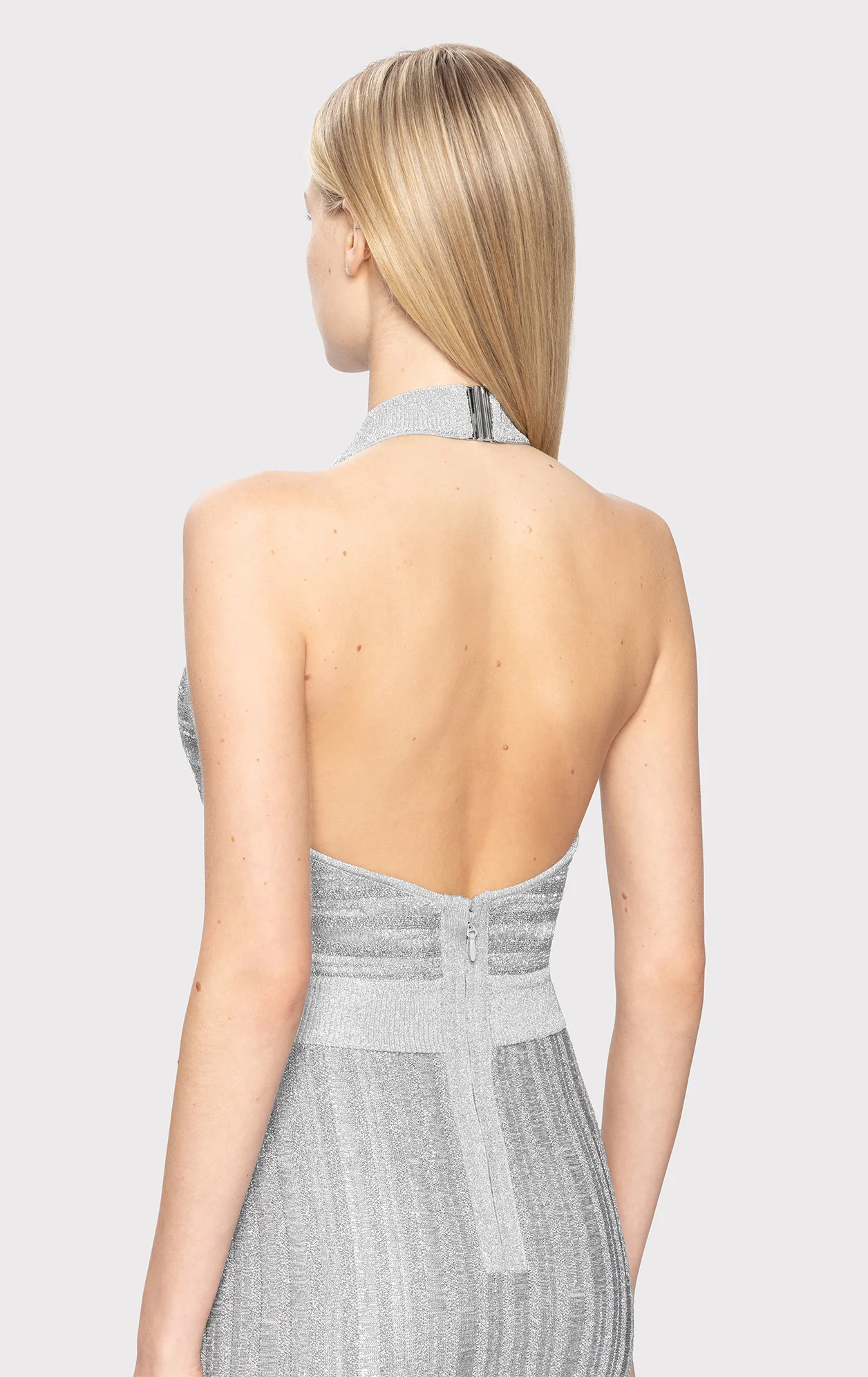 LUREX EYELASH MOCK NECK GOWN - Image 8