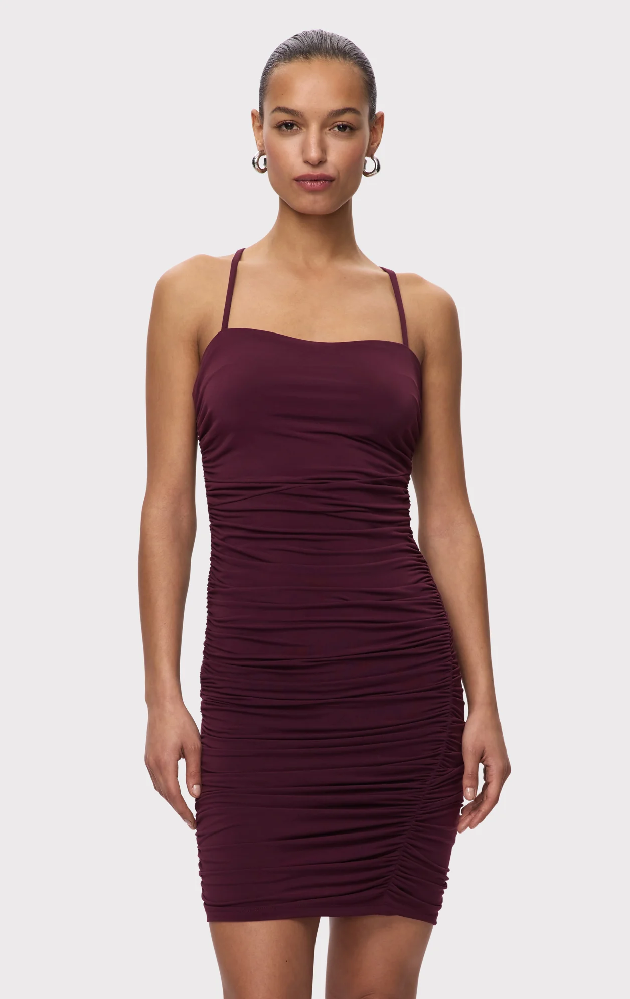 RUCHED JERSEY MINI DRESS - Image 7