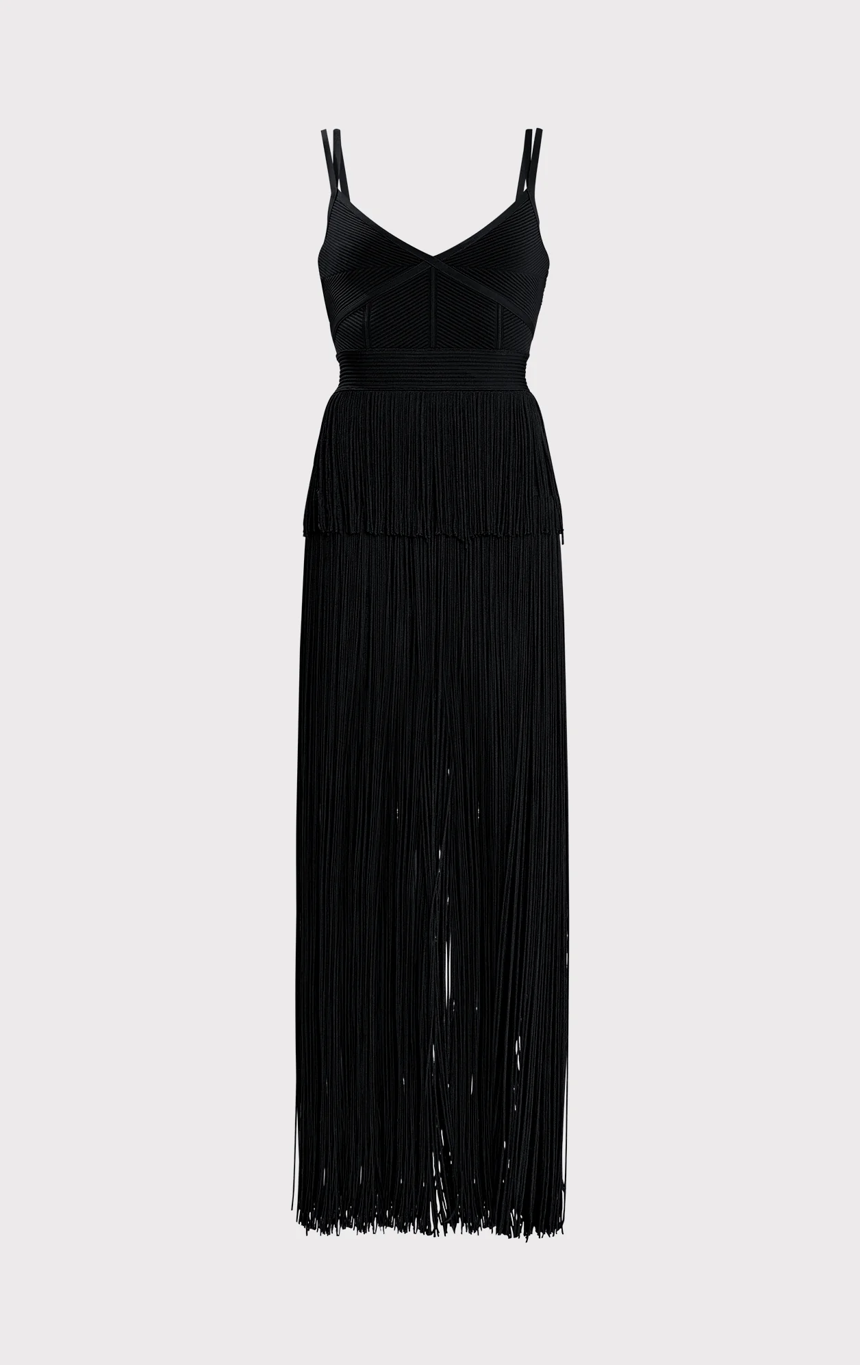 STRAPPY OTTOMAN FRINGE GOWN - Image 2