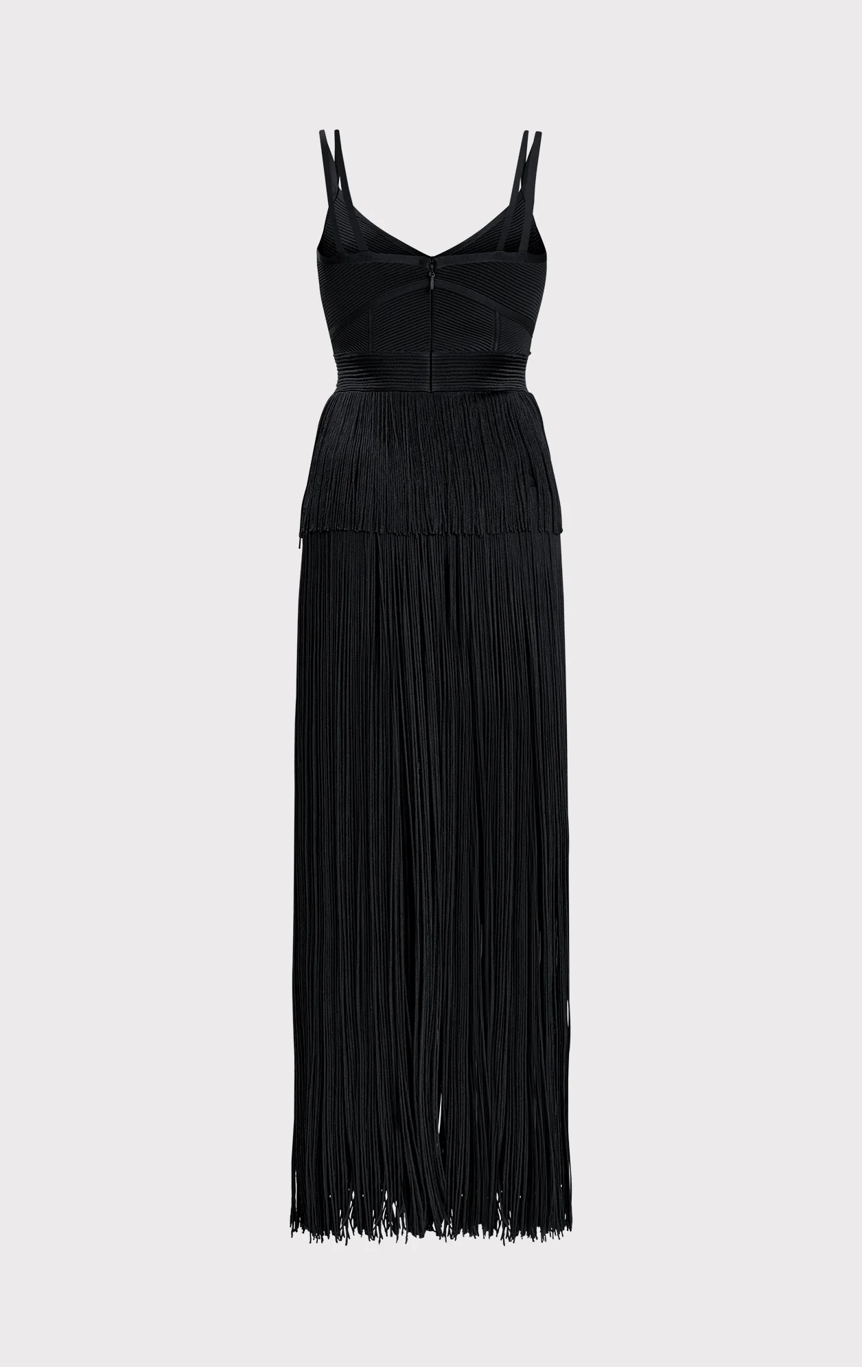 STRAPPY OTTOMAN FRINGE GOWN - Image 3