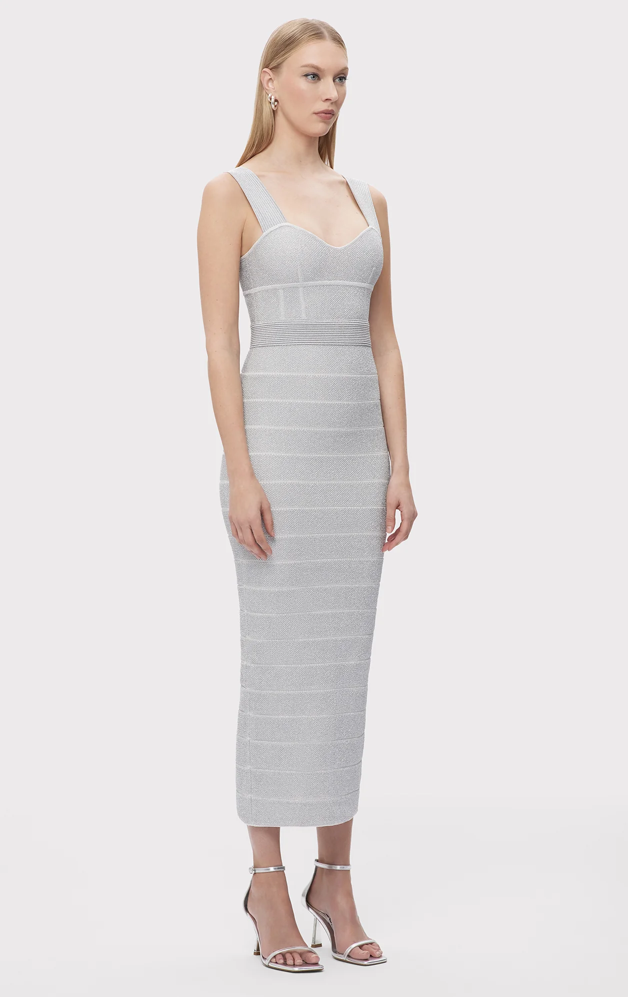 TEXTURED LUREX SWEETHEART GOWN - Image 4