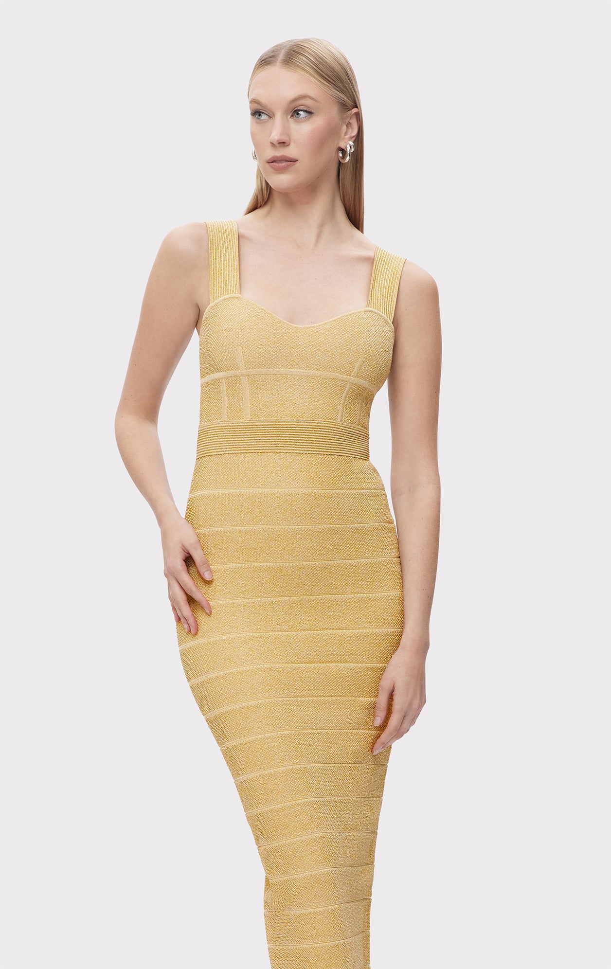 TEXTURED LUREX SWEETHEART GOWN - Image 3