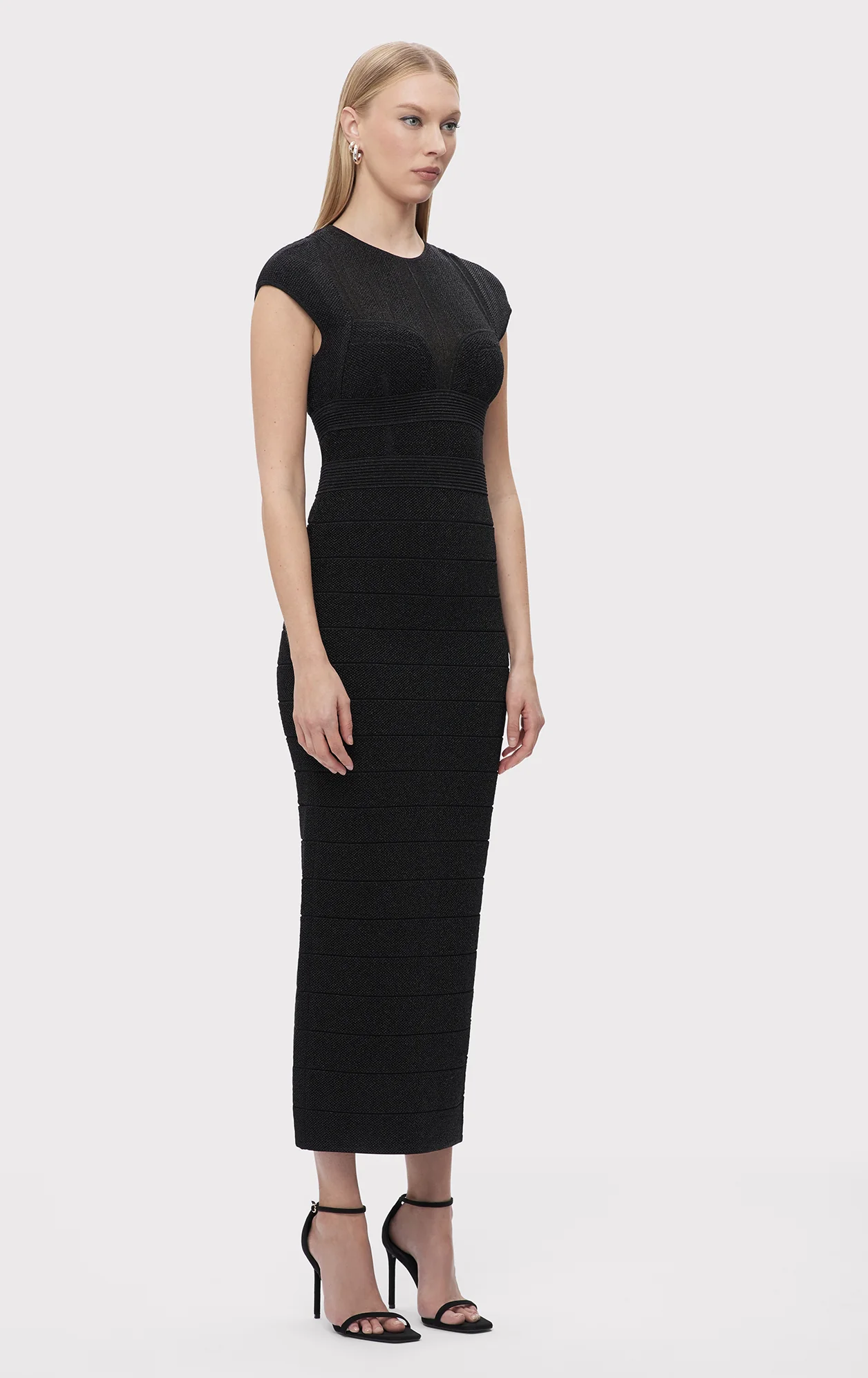 TEXTURED SHEER BUSTIER GOWN - Image 4