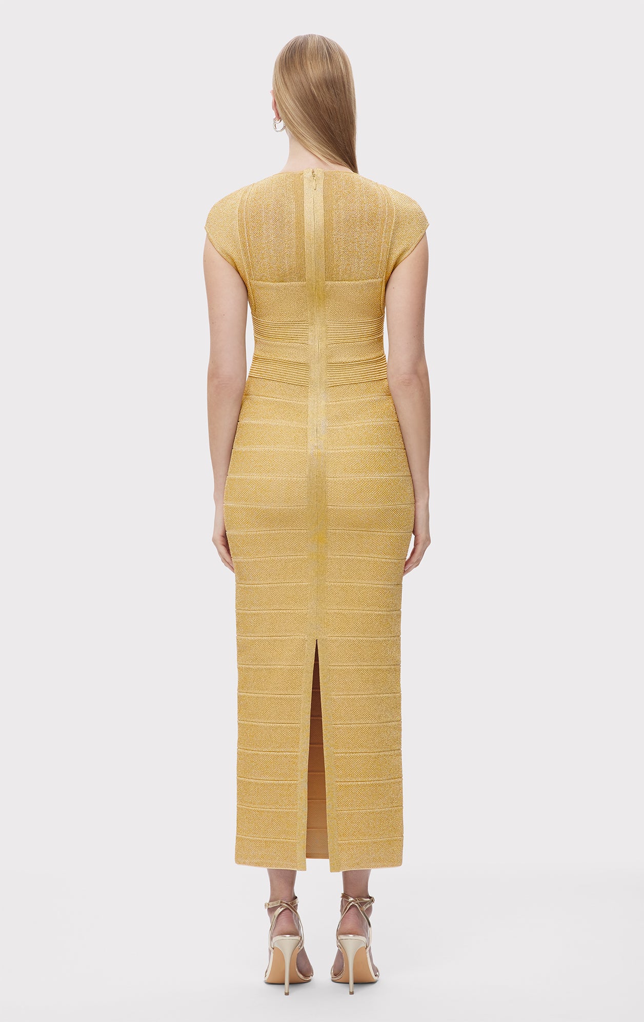 TEXTURED SHEER BUSTIER GOWN - Image 5