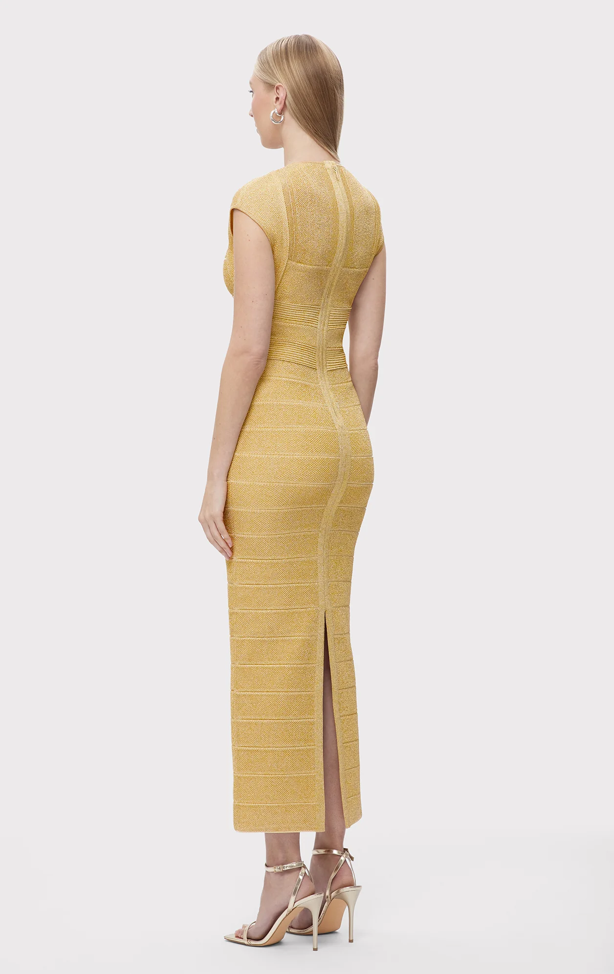 TEXTURED SHEER BUSTIER GOWN - Image 6