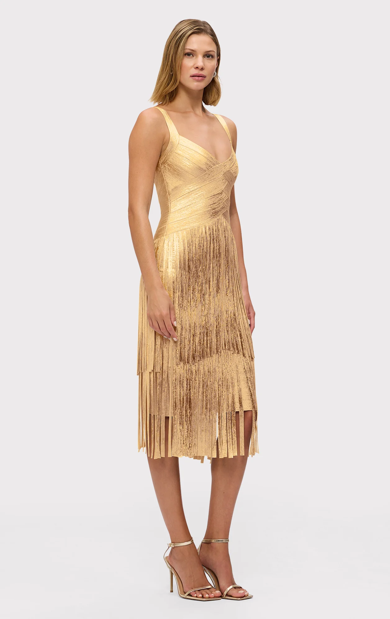 THE METALLIC MISCHA DRESS - Image 4