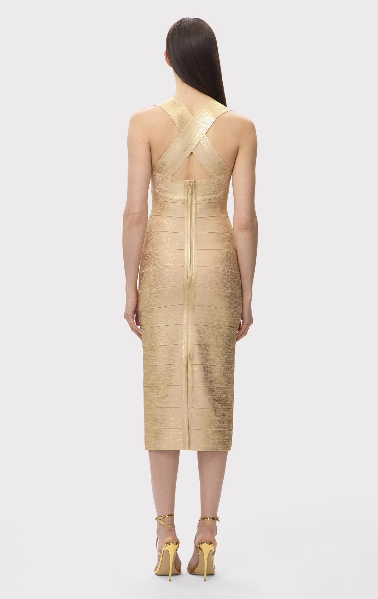 THE METALLIC SANDRA DRESS - Image 5