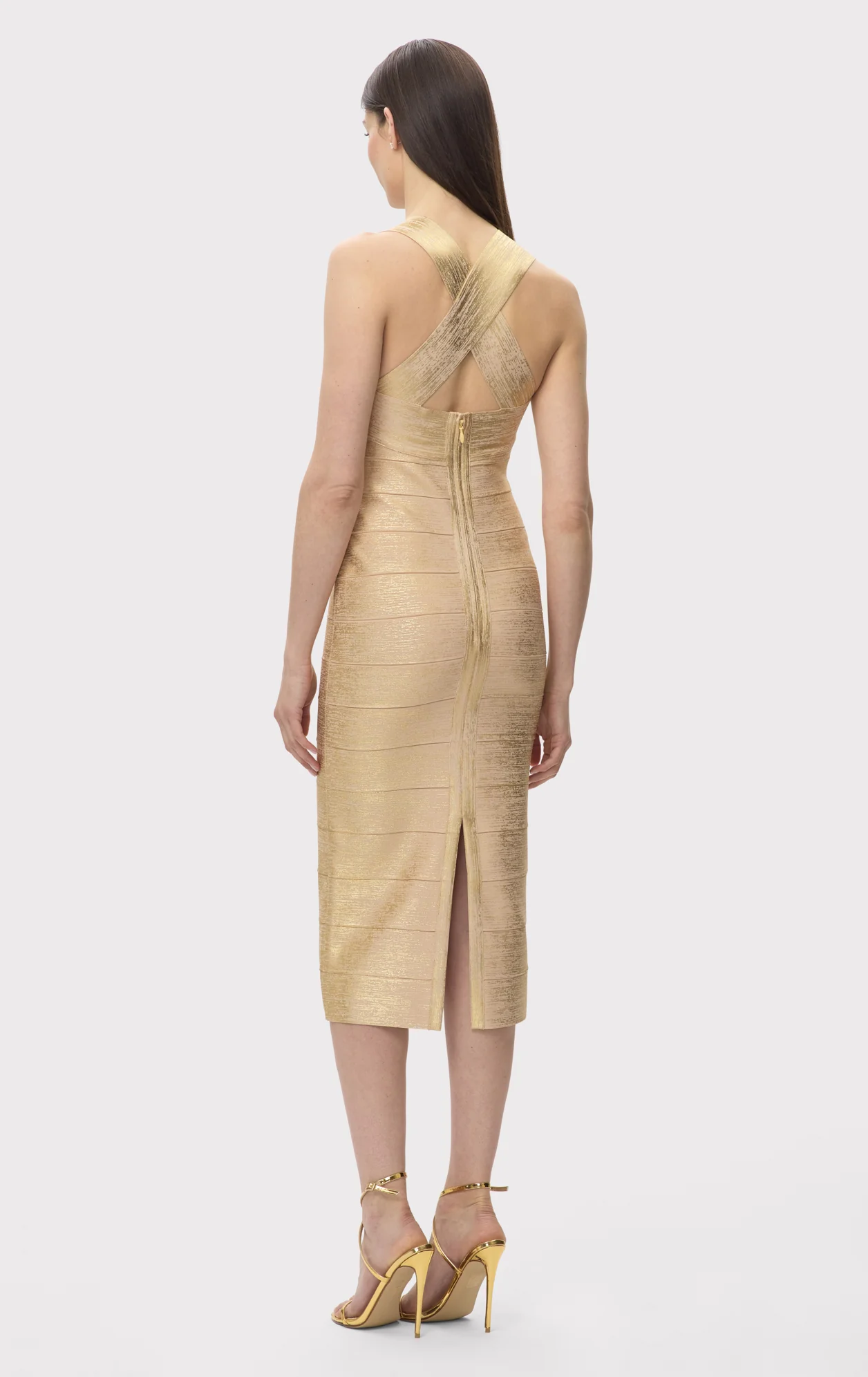 THE METALLIC SANDRA DRESS - Image 6