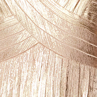 V NECK FOIL FRINGED MIDI DRESS - Image 6
