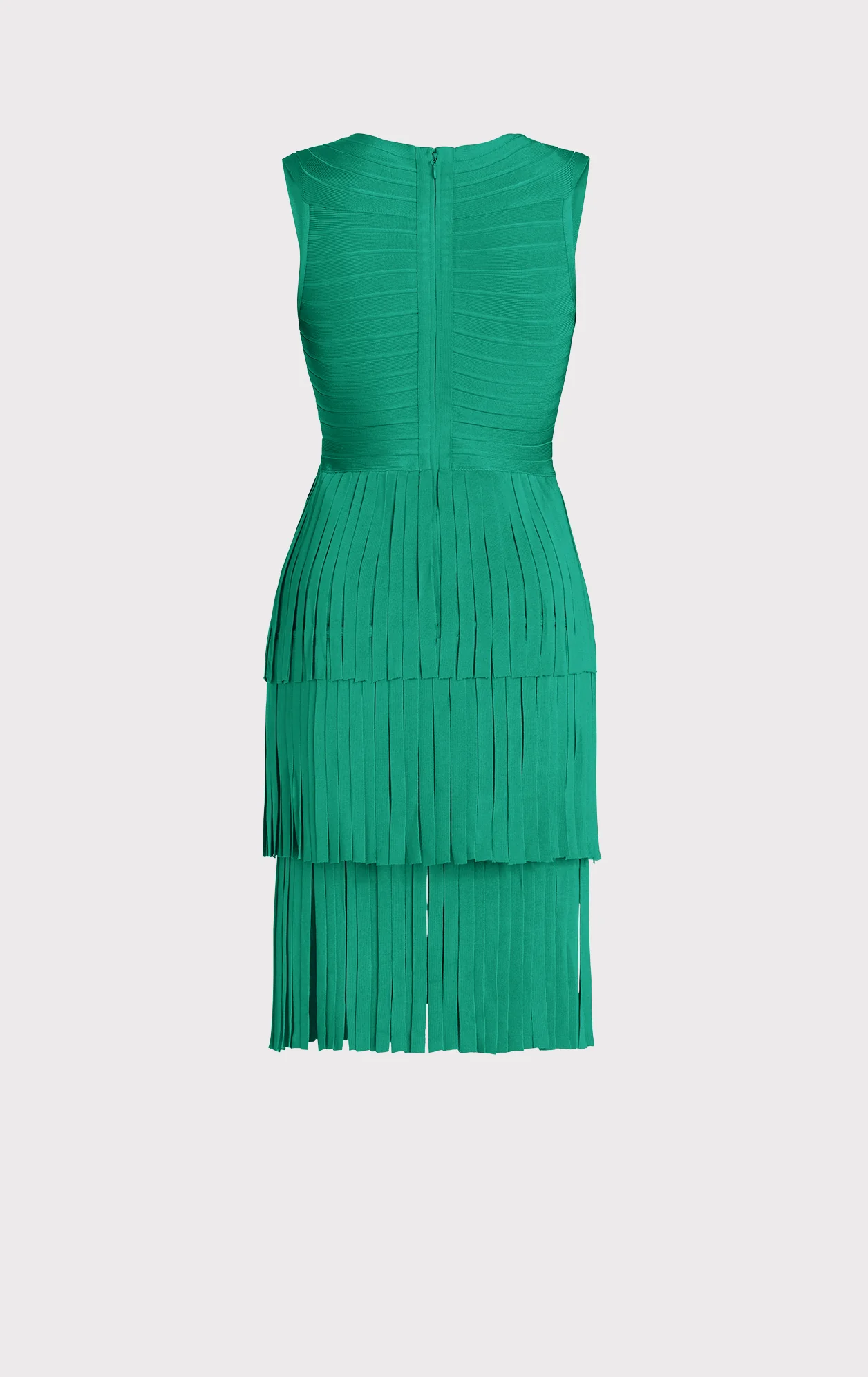 V NECK FRINGED MIDI DRESS - Image 5